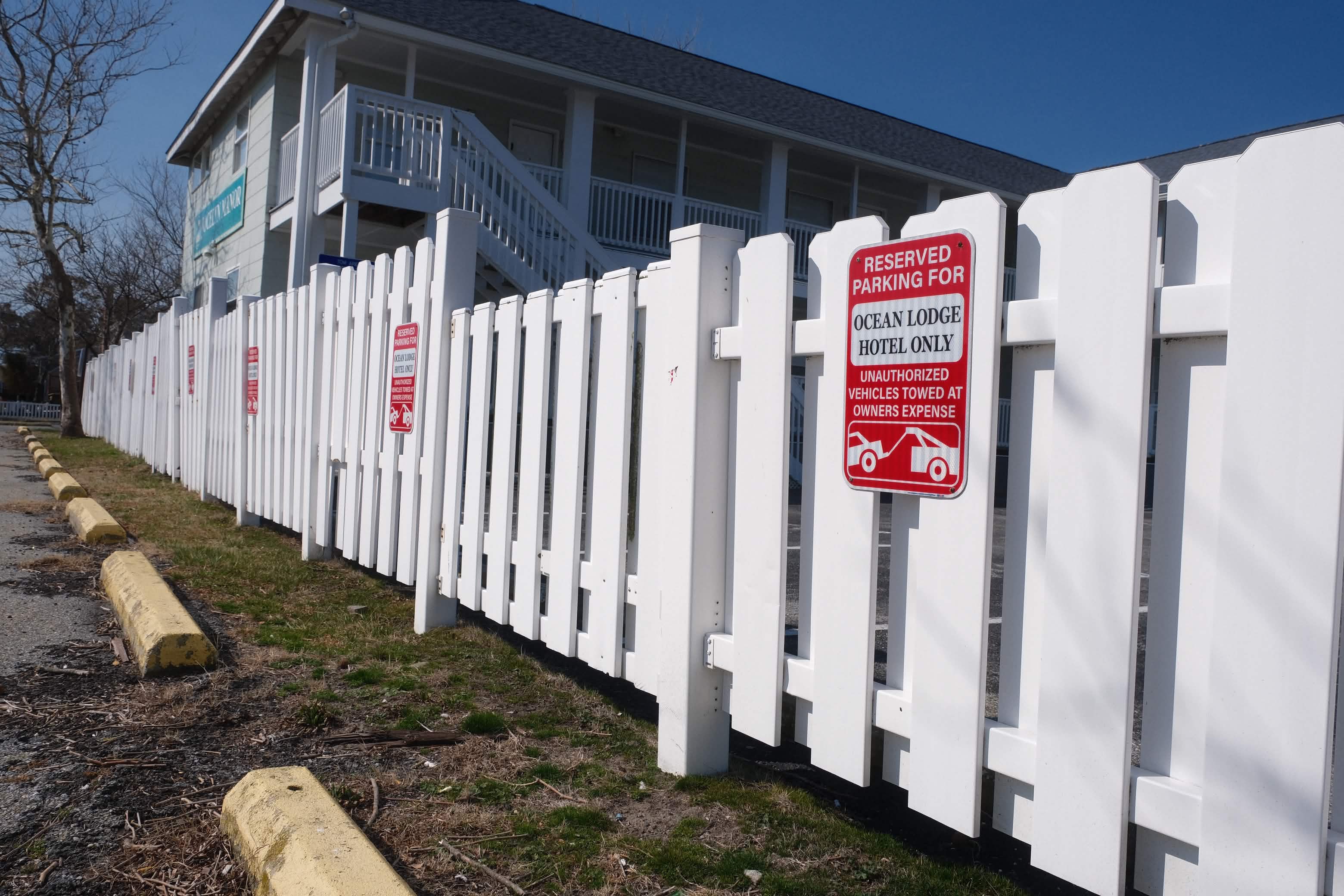 Reserved on-site parking for guests